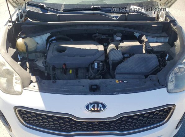 KNDPM3AC2H7262604 2017 KIA SPORTAGE White ძრავის განყოფილების ხედი