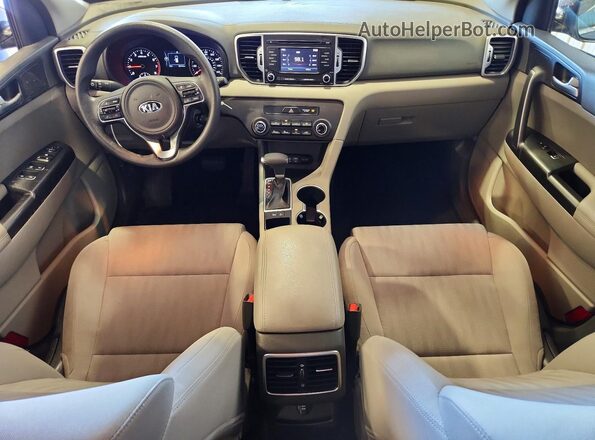 KNDPM3AC2K7495700 2019 KIA SPORTAGE Gray Առջևի վահանակի տեսք