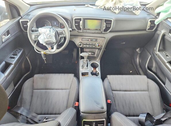 KNDPM3AC2K7529702 2019 KIA SPORTAGE Blue Առջևի վահանակի տեսք