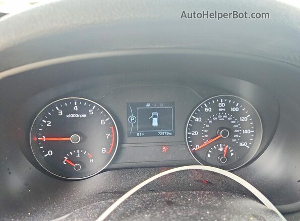 KNDPM3AC2K7529702 2019 KIA SPORTAGE Blue Սարքավորումների վահանակի տեսք