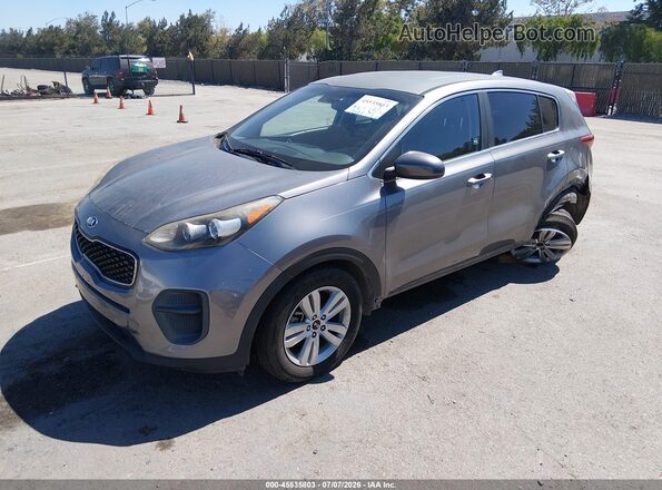 KNDPM3AC2K7545818 2019 KIA SPORTAGE Gray Vista tres cuartos delantera izquierda