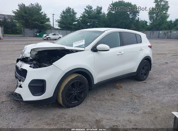 KNDPM3AC2K7616595 2019 KIA SPORTAGE White Առջևի ձախ երեք քառորդ տեսարան