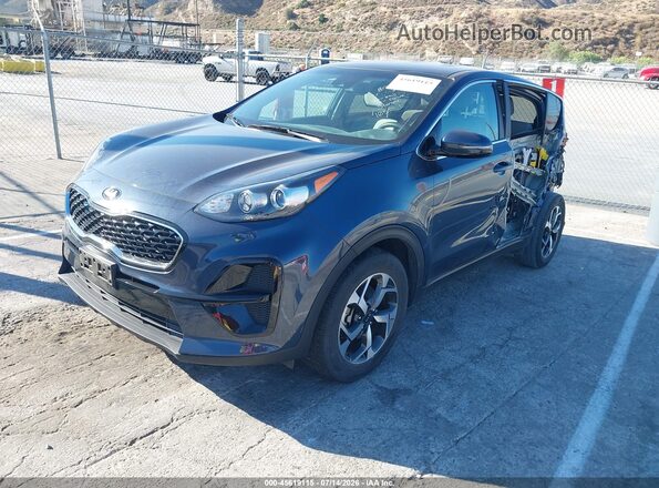 KNDPM3AC2M7908265 2021 KIA SPORTAGE Blue Vista tres cuartos delantera izquierda