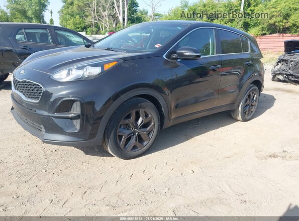 KNDPM3AC2N7986790 2022 KIA SPORTAGE Black წინა მარცხენა ხედი სამი მეოთხედიდან