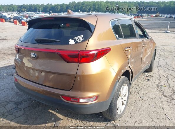 KNDPM3AC3H7211063 2017 KIA SPORTAGE Brown Rear right