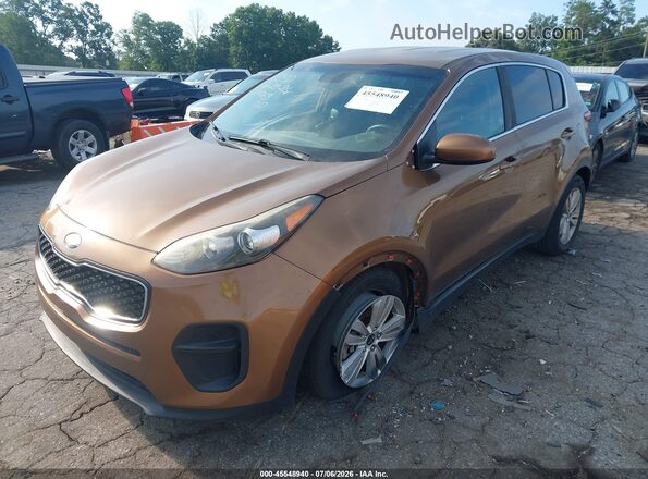 KNDPM3AC3H7211063 2017 KIA SPORTAGE Brown Front view