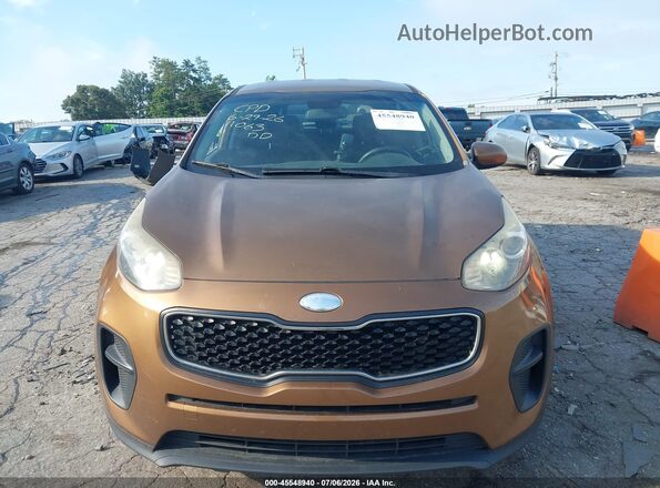 KNDPM3AC3H7211063 2017 KIA SPORTAGE Brown Instrument cluster view