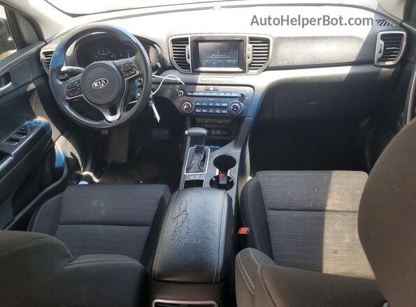 KNDPM3AC3J7447332 2018 KIA SPORTAGE Black Առջևի վահանակի տեսք