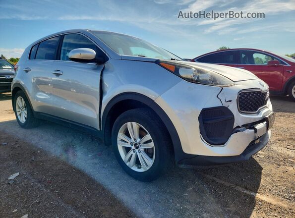 KNDPM3AC3J7480685 2018 KIA SPORTAGE Серебряный Передняя правая четверть