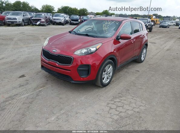 KNDPM3AC3K7526680 2019 KIA SPORTAGE Red წინა მარცხენა ხედი სამი მეოთხედიდან