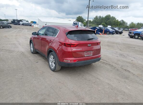 KNDPM3AC3K7526680 2019 KIA SPORTAGE Red უკანა მარცხენა