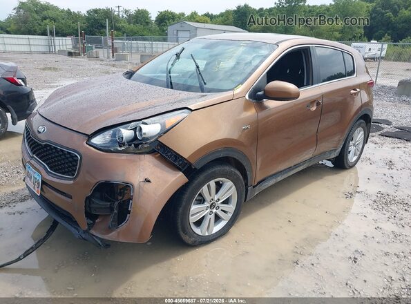 KNDPM3AC3K7622020 2019 KIA SPORTAGE Brown წინა მარცხენა ხედი სამი მეოთხედიდან