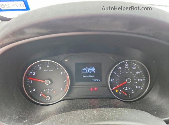 KNDPM3AC3L7793500 2020 KIA SPORTAGE White Սարքավորումների վահանակի տեսք