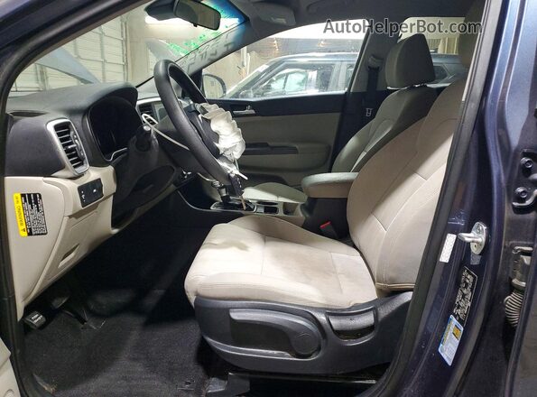 KNDPM3AC3L7816807 2020 KIA SPORTAGE Blue Front interior view