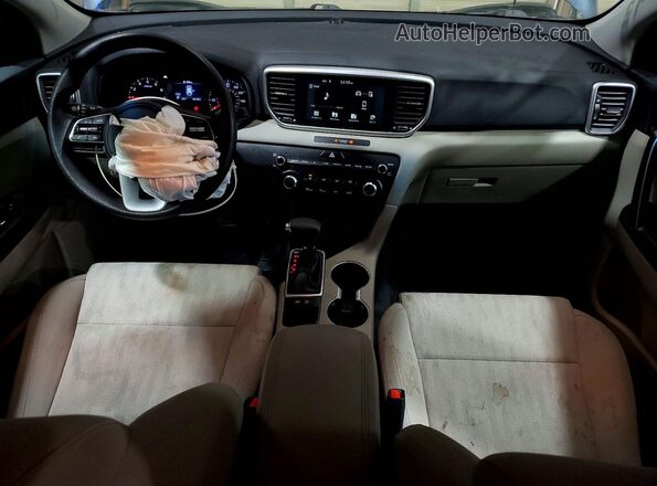 KNDPM3AC3L7816807 2020 KIA SPORTAGE Blue Dashboard view