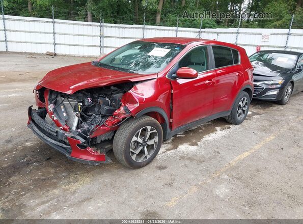KNDPM3AC3M7885613 2021 KIA SPORTAGE Red Przód lewy