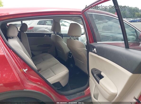 KNDPM3AC3M7885613 2021 KIA SPORTAGE Red Widok naklejki z numerem VIN