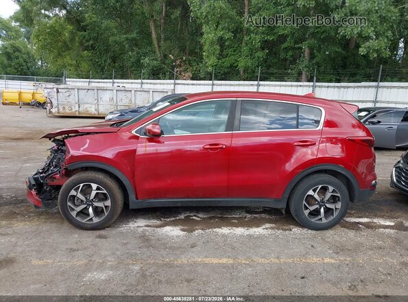 KNDPM3AC3M7885613 2021 KIA SPORTAGE Red Widok wnętrza 360 stopni
