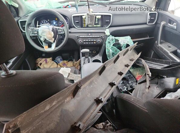 KNDPM3AC3M7918366 2021 KIA SPORTAGE Red Widok deski rozdzielczej