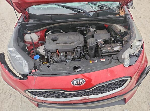 KNDPM3AC3M7918366 2021 KIA SPORTAGE Red Widok komory silnika