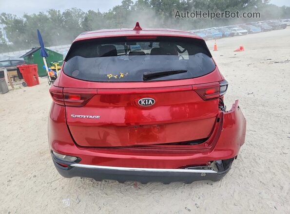 KNDPM3AC3M7918366 2021 KIA SPORTAGE Red Widok z tyłu