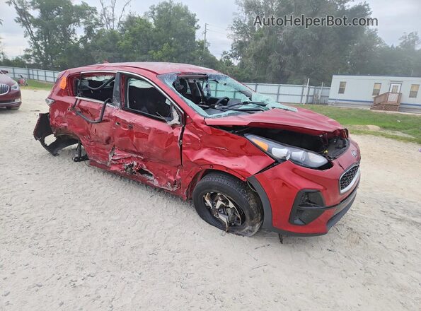 KNDPM3AC3M7918366 2021 KIA SPORTAGE Red Przód prawy