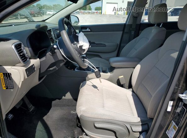 KNDPM3AC4H7205157 2017 KIA SPORTAGE Black Widok wnętrza z przodu