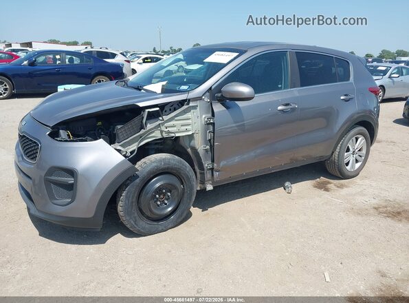 KNDPM3AC4J7336207 2018 KIA SPORTAGE Gray Передня ліва чверть