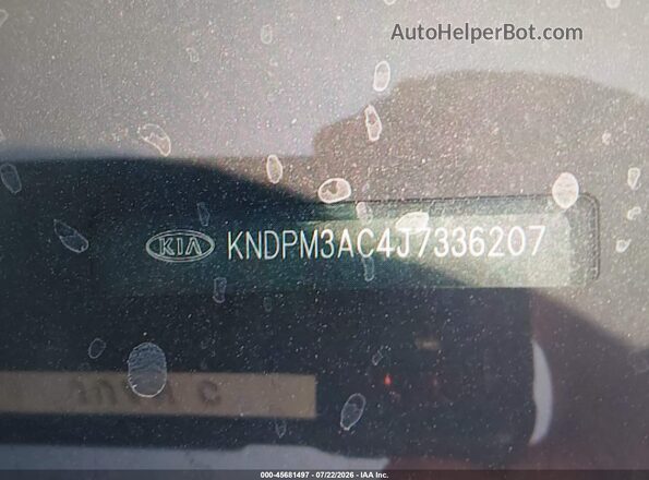 KNDPM3AC4J7336207 2018 KIA SPORTAGE Gray Вид підкапотного простору