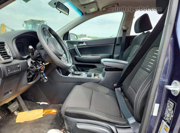 KNDPM3AC4J7382331 2018 KIA SPORTAGE Blue წინა სალონის ხედი