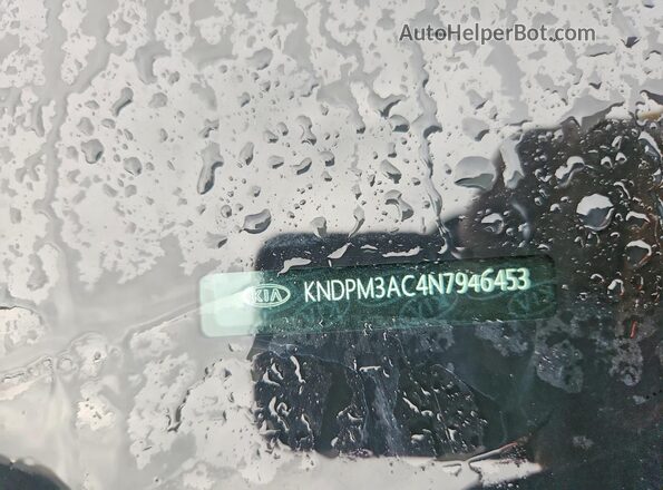 KNDPM3AC4N7946453 2022 KIA SPORTAGE Серый Вид наклейки с VIN-кодом