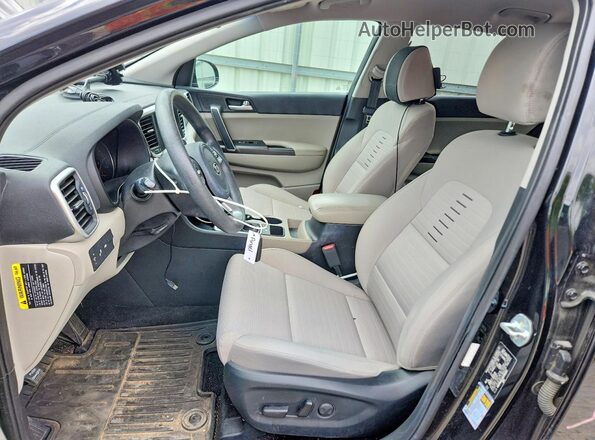 KNDPM3AC4N7991067 2022 KIA SPORTAGE Black წინა სალონის ხედი