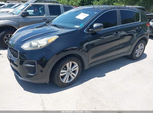 KNDPM3AC5H7050313 2017 KIA SPORTAGE Black Vista tres cuartos delantera izquierda