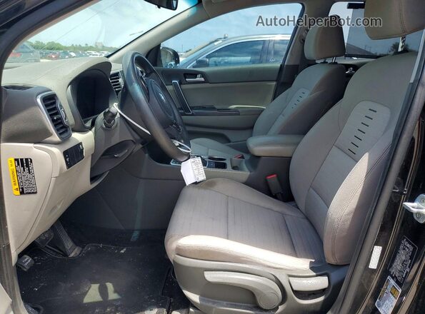 KNDPM3AC5J7473561 2018 KIA SPORTAGE Black წინა სალონის ხედი