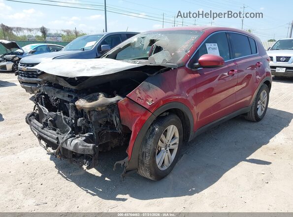 KNDPM3AC5J7490604 2018 KIA SPORTAGE Red Առջևի ձախ երեք քառորդ տեսարան