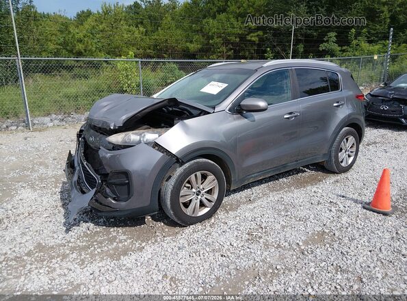 KNDPM3AC5K7525269 2019 KIA SPORTAGE Gray წინა მარცხენა ხედი სამი მეოთხედიდან