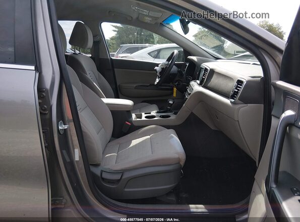 KNDPM3AC5K7525269 2019 KIA SPORTAGE Gray წინა სალონის ხედი