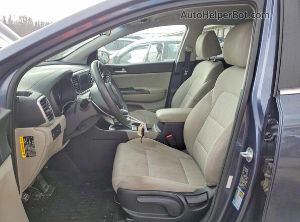KNDPM3AC5L7723142 2020 KIA SPORTAGE Blue წინა სალონის ხედი