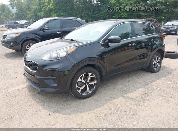 KNDPM3AC5M7854783 2021 KIA SPORTAGE Black Առջևի ձախ երեք քառորդ տեսարան
