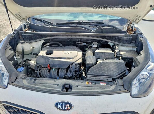 KNDPM3AC5M7867744 2021 KIA SPORTAGE White Vista del compartimento del motor