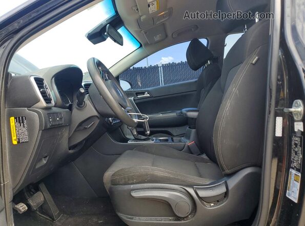 KNDPM3AC5M7877013 2021 KIA SPORTAGE Black Widok wnętrza z przodu