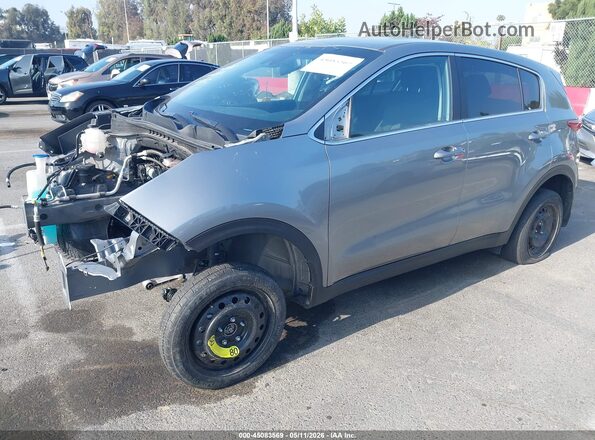 KNDPM3AC5M7941907 2021 KIA SPORTAGE Gray წინა მარცხენა ხედი სამი მეოთხედიდან