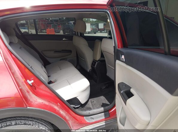 KNDPM3AC5N7997525 2022 KIA SPORTAGE Burgundy Vista de la etiqueta del VIN