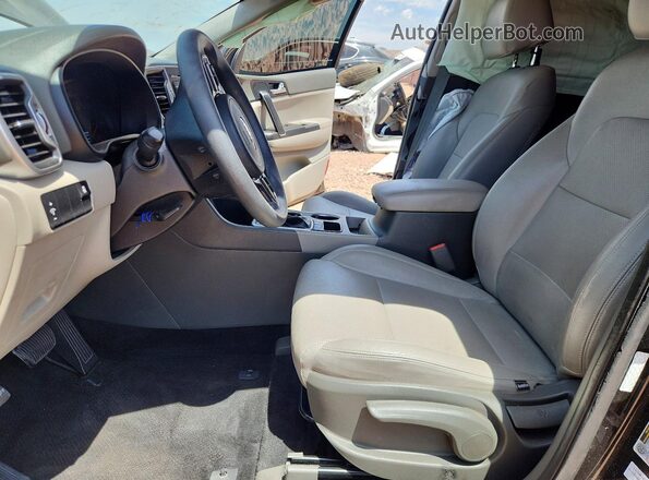 KNDPM3AC6H7154793 2017 KIA SPORTAGE Black Front interior view