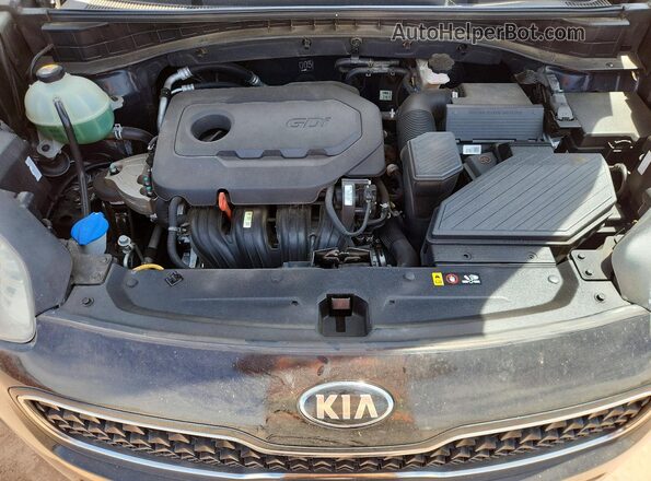 KNDPM3AC6H7154793 2017 KIA SPORTAGE Black Engine compartment view
