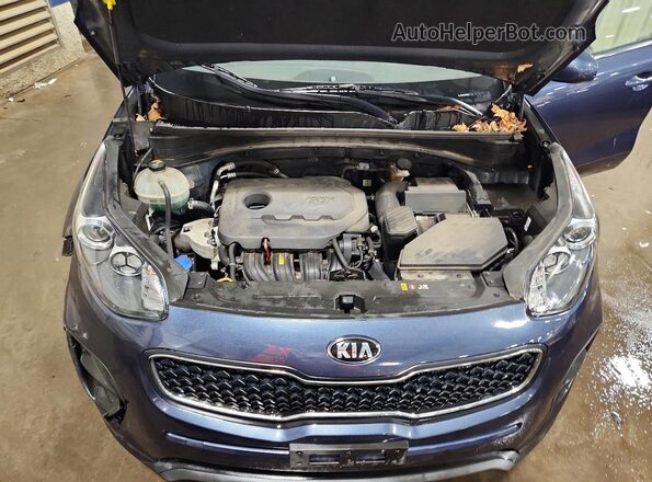 KNDPM3AC6J7482012 2018 KIA SPORTAGE Blue ძრავის განყოფილების ხედი