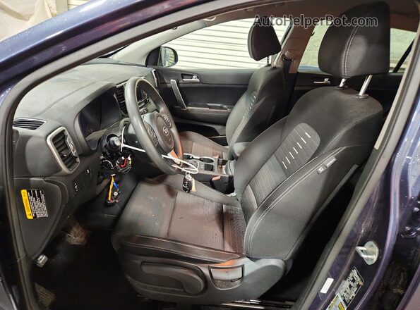 KNDPM3AC6J7482012 2018 KIA SPORTAGE Blue წინა სალონის ხედი