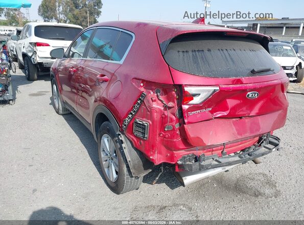 KNDPM3AC6K7545305 2019 KIA SPORTAGE Red Հետևի ձախ