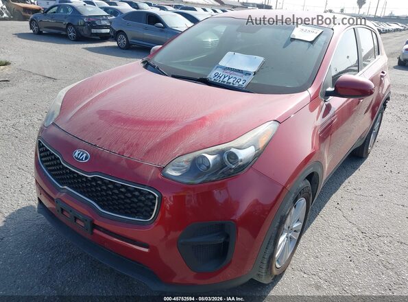KNDPM3AC6K7545305 2019 KIA SPORTAGE Red Առջևի ձախ երեք քառորդ տեսարան