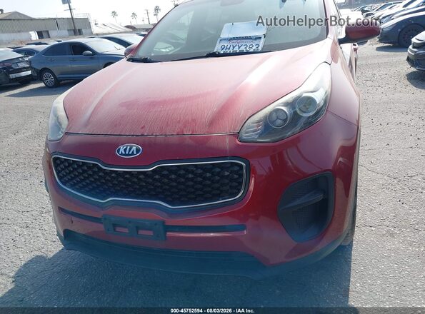 KNDPM3AC6K7545305 2019 KIA SPORTAGE Red Սարքավորումների վահանակի տեսք